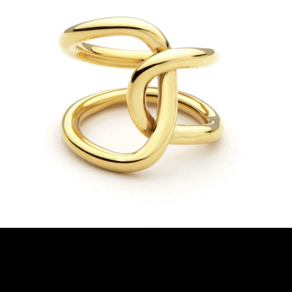 Double Line Cross winding Rings - Picture 4 of 8